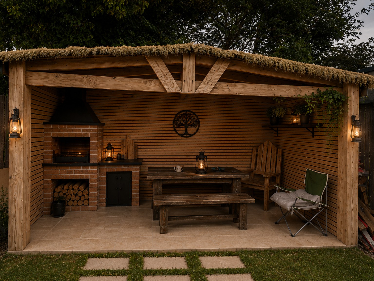 Garden Room & Outdoor BBQ Area